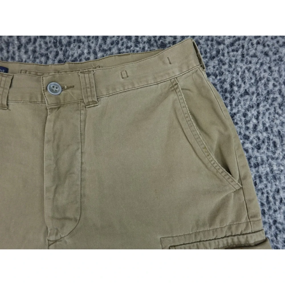 Polo Ralph Lauren Cargo Shorts Mens 34 Khaki‎ Tan Raw Hem Utility Twill
